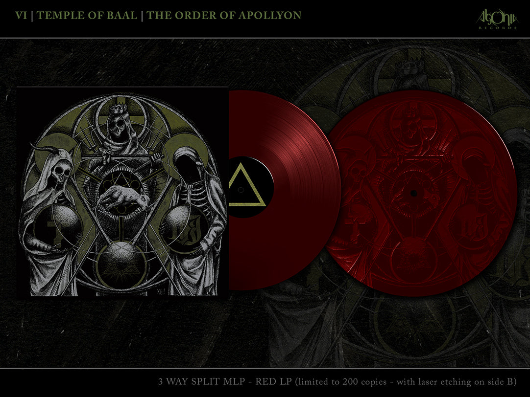 VI / Temple of Baal / The Order of Apollyn - split LP